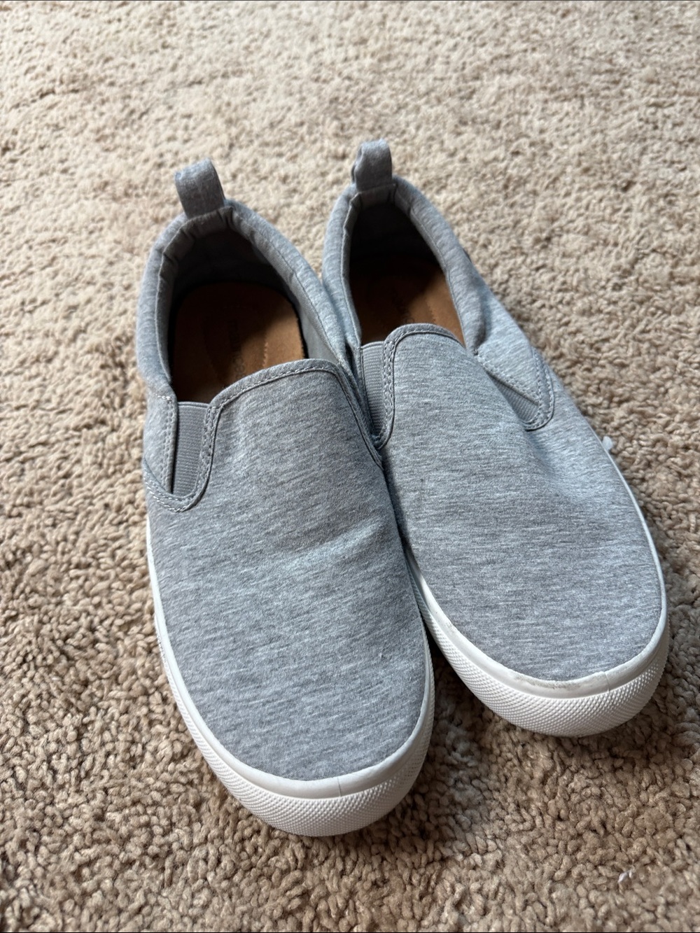 Maurices Gray Slip-On Knit Sneakers